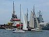 Traditionssegler im Rostocker Hafen
